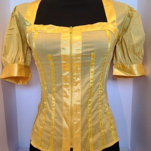 New Yellow Corset Style Blouse